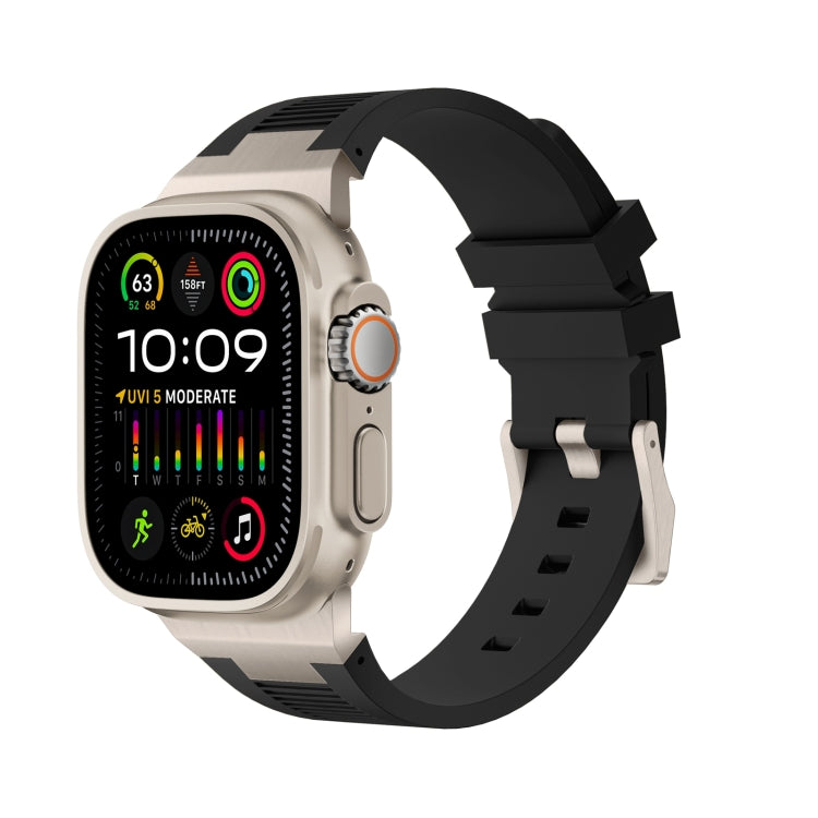 Loners液体シリコンウォッチバンド、Apple Watch SE 2023 44mm用、Apple Watch Ultra 2 49mm用、Apple Watch Series 9 45mm用