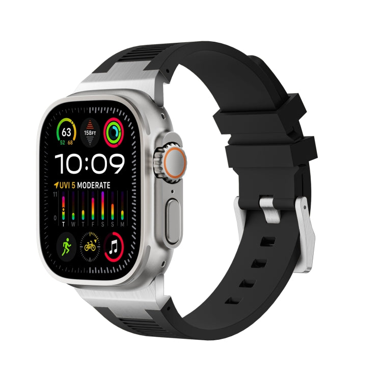 Loners液体シリコンウォッチバンド、Apple Watch SE 2023 44mm用、Apple Watch Ultra 2 49mm用、Apple Watch Series 9 45mm用