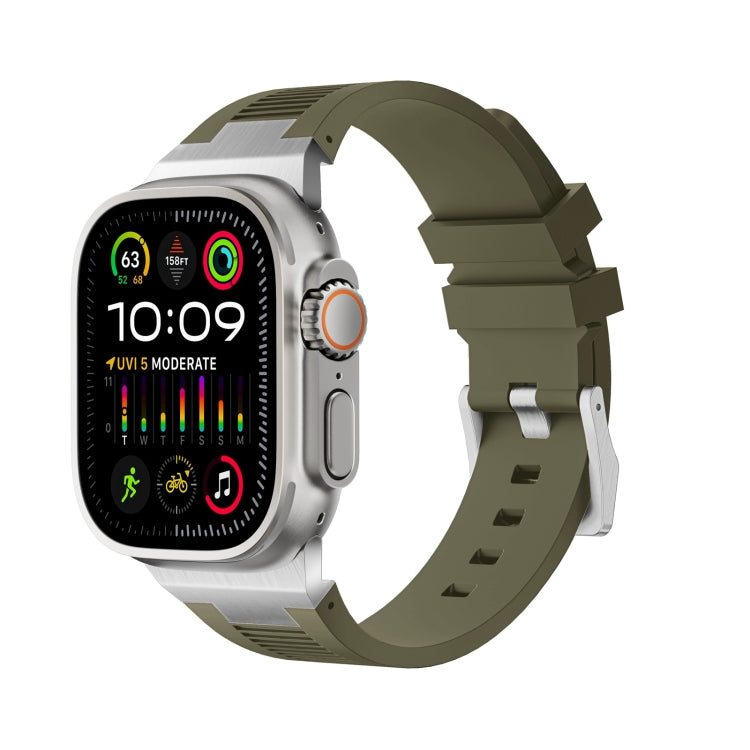 Loners液体シリコンウォッチバンド、Apple Watch SE 2023 44mm用、Apple Watch Ultra 2 49mm用、Apple Watch Series 9 45mm用