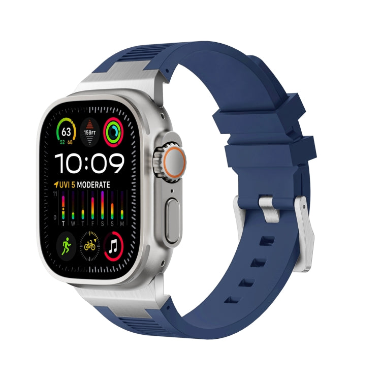 Loners液体シリコンウォッチバンド、Apple Watch SE 2023 44mm用、Apple Watch Ultra 2 49mm用、Apple Watch Series 9 45mm用
