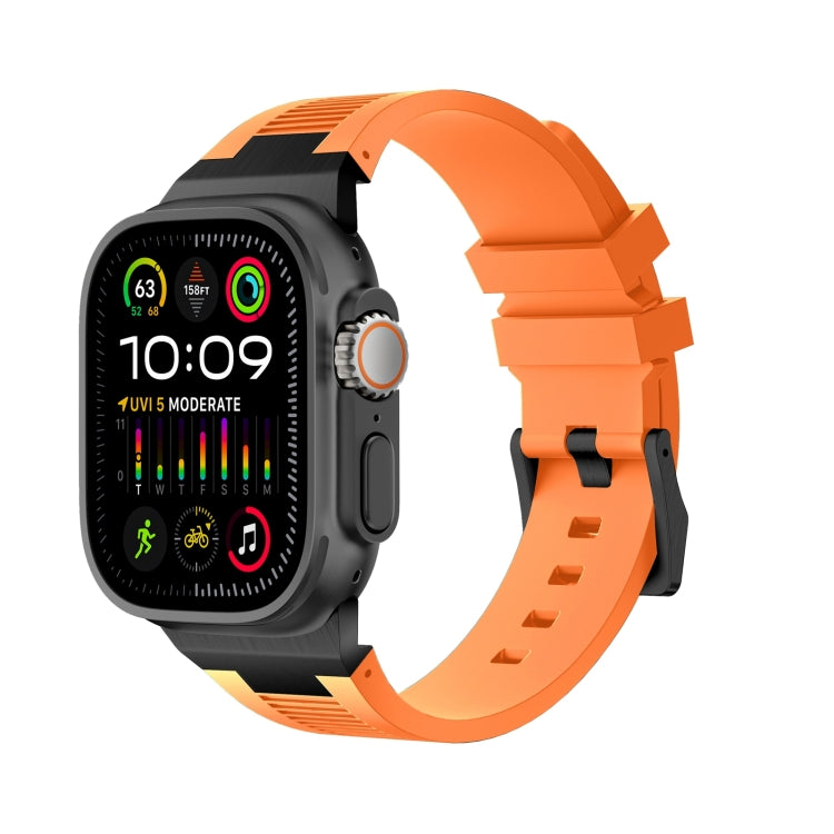 Loners液体シリコンウォッチバンド、Apple Watch Ultra 49mm用、Apple Watch Series 8 45mm用、Apple Watch SE 2022 44mm用