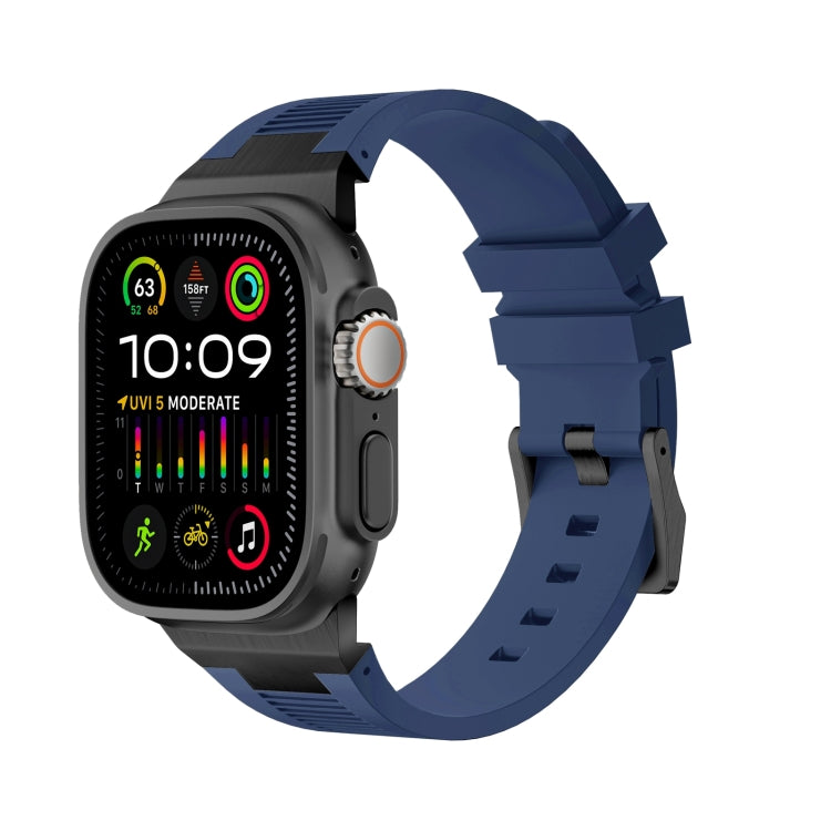 Loners液体シリコンウォッチバンド、Apple Watch Ultra 49mm用、Apple Watch Series 8 45mm用、Apple Watch SE 2022 44mm用