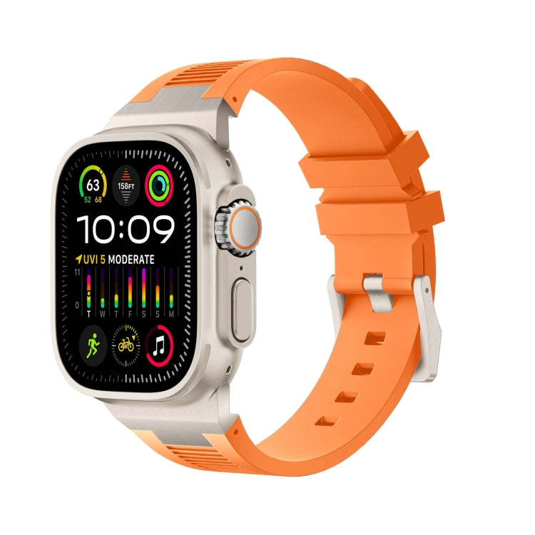 Loners液体シリコンウォッチバンド、Apple Watch Ultra 49mm用、Apple Watch Series 8 45mm用、Apple Watch SE 2022 44mm用
