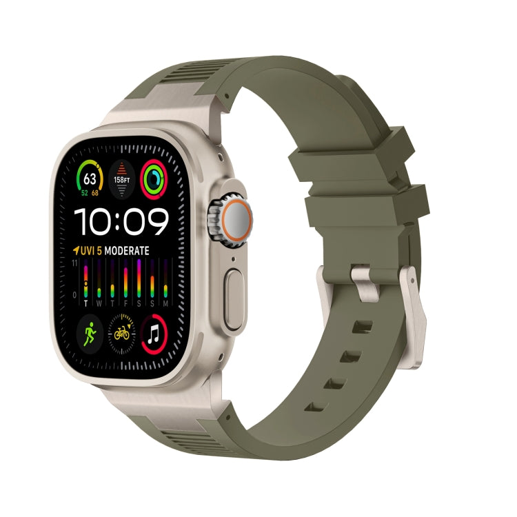 Loners液体シリコンウォッチバンド、Apple Watch Ultra 49mm用、Apple Watch Series 8 45mm用、Apple Watch SE 2022 44mm用