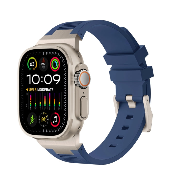 Loners液体シリコンウォッチバンド、Apple Watch Ultra 49mm用、Apple Watch Series 8 45mm用、Apple Watch SE 2022 44mm用