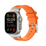 Loners液体シリコンウォッチバンド、Apple Watch Ultra 49mm用、Apple Watch Series 8 45mm用、Apple Watch SE 2022 44mm用