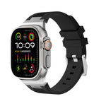 Loners液体シリコンウォッチバンド、Apple Watch Ultra 49mm用、Apple Watch Series 8 45mm用、Apple Watch SE 2022 44mm用