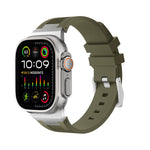 Loners液体シリコンウォッチバンド、Apple Watch Ultra 49mm用、Apple Watch Series 8 45mm用、Apple Watch SE 2022 44mm用