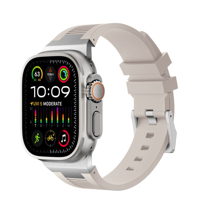 Loners液体シリコンウォッチバンド、Apple Watch Ultra 49mm用、Apple Watch Series 8 45mm用、Apple Watch SE 2022 44mm用