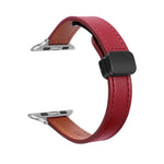 スリム磁気バックル本革ウォッチバンド、Apple Watch 38mm用