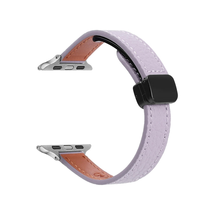 スリム磁気バックル本革ウォッチバンド、Apple Watch 38mm用