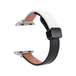 スリム磁気バックル本革ウォッチバンド、Apple Watch 38mm用