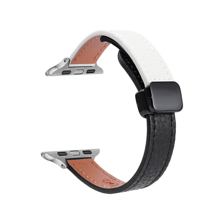 スリム磁気バックル本革ウォッチバンド、Apple Watch 38mm用