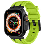 ストーングレイン液体シリコンウォッチバンド、Apple Watch SE 2023 44mm用、Apple Watch Ultra 2 49mm用、Apple Watch Series 9 45mm用、Apple Watch Ultra 49mm用