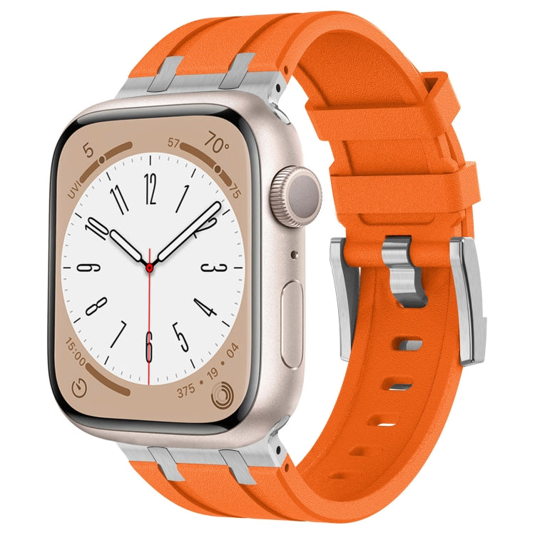 ストーングレイン液体シリコンウォッチバンド、Apple Watch SE 2023 44mm用、Apple Watch Ultra 2 49mm用、Apple Watch Series 9 45mm用、Apple Watch Ultra 49mm用