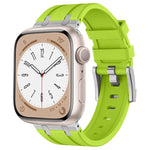 ストーングレイン液体シリコンウォッチバンド、Apple Watch SE 2023 44mm用、Apple Watch Ultra 2 49mm用、Apple Watch Series 9 45mm用、Apple Watch Ultra 49mm用