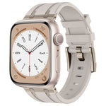 ストーングレイン液体シリコンウォッチバンド、Apple Watch Series 8 45mm用、Apple Watch SE 2022 44mm用、Apple Watch Series 7 45mm用、Apple Watch SE 44mm用