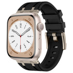 ストーングレイン液体シリコンウォッチバンド、Apple Watch Series 6 44mm用、Apple Watch Series 5 44mm用、Apple Watch Series 4 44mm用、Apple Watch Series 3 42mm用