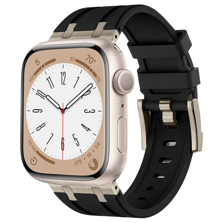 ストーングレイン液体シリコンウォッチバンド、Apple Watch Series 2 42mm用、Apple Watch 42mm用
