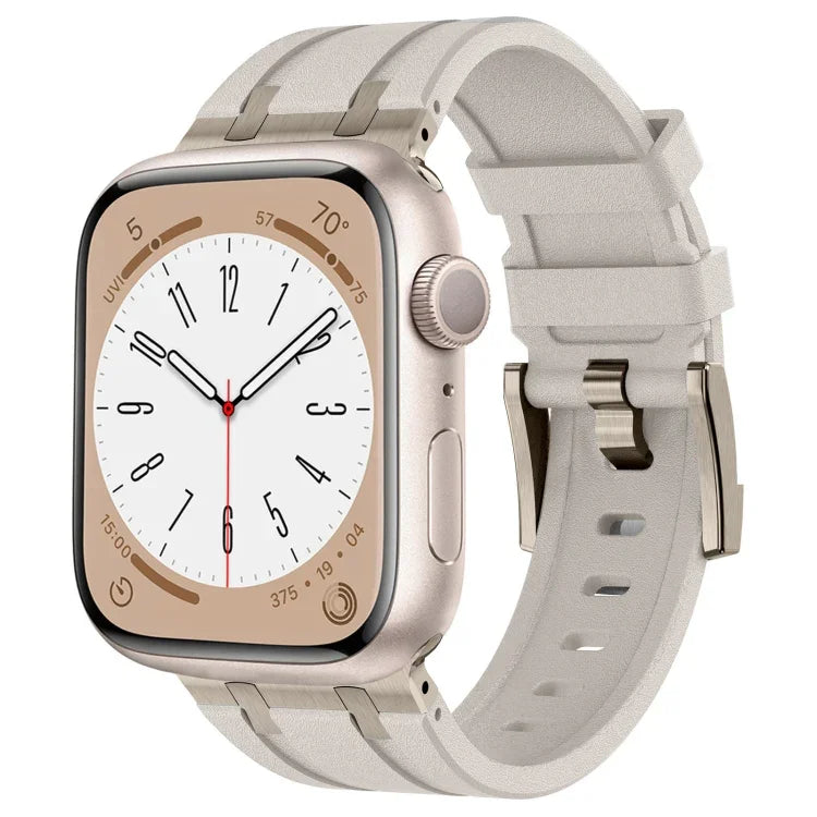 ストーングレイン液体シリコンウォッチバンド、Apple Watch Series 2 42mm用、Apple Watch 42mm用