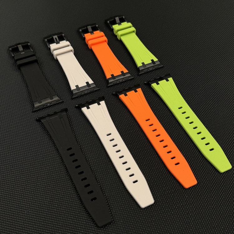 ストーングレイン液体シリコンウォッチバンド、Apple Watch Series 8 45mm用、Apple Watch SE 2022 44mm用、Apple Watch Series 7 45mm用、Apple Watch SE 44mm用