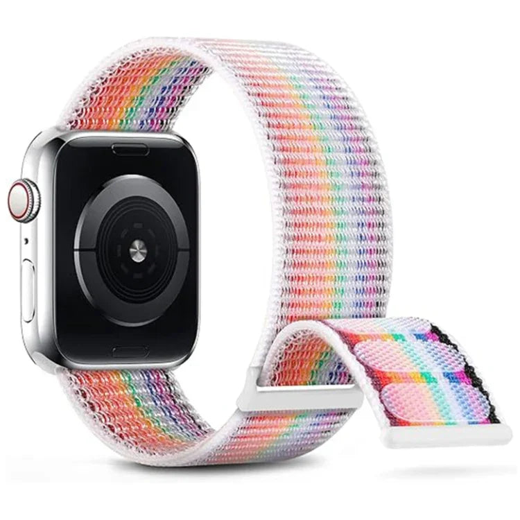 デュアルフック＆ループナイロンウォッチバンド、Apple Watch 38mm用