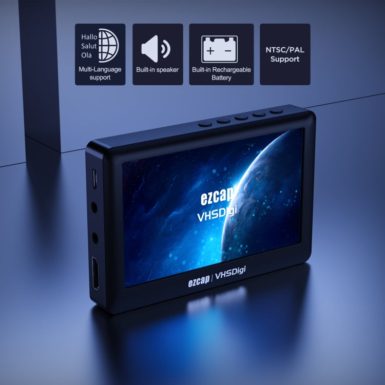 Ezcap 180 VHSDigi 4.3インチスクリーン ビデオキャプチャ録画ボックス、Ezcap 180