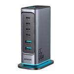 JOYROOM JR-TCM02 6-in-1 65W GaN 4 USB-C & 2 USB-A マルチポート充電器、EUプラグ、UKプラグ