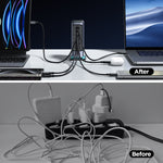 JOYROOM JR-TCM02 6-in-1 65W GaN 4 USB-C & 2 USB-A マルチポート充電器、EUプラグ、UKプラグ