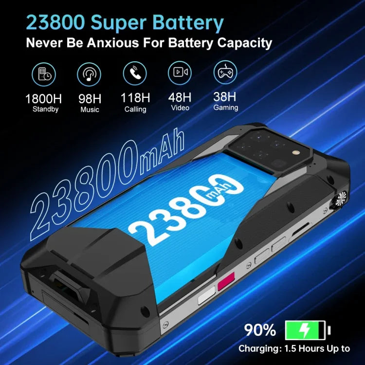 Unihertz Tank 3 Pro 5G / 8849、プロジェクター、200MPカメラ、ナイトビジョン、23800mAhバッテリー、6.79インチ Android 13 Dimensity 8200 オクタコア、ネットワーク：5G、16GB+512GB