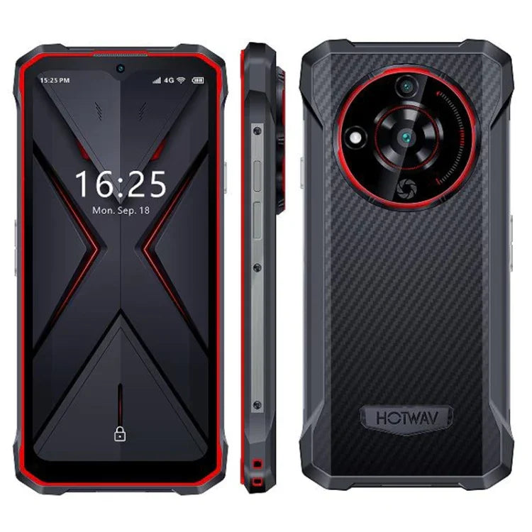 HOTWAV T7 頑丈スマホ、6280mAh、6.52インチ Android 13 MT8788 オクタコア、ネットワーク：4G、OTG、4GB+128GB