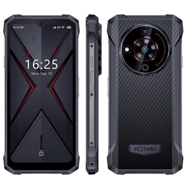 HOTWAV T7 頑丈スマホ、6280mAh、6.52インチ Android 13 MT8788 オクタコア、ネットワーク：4G、OTG、4GB+128GB