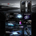 HOTWAV T7 頑丈スマホ、6280mAh、6.52インチ Android 13 MT8788 オクタコア、ネットワーク：4G、OTG、4GB+128GB