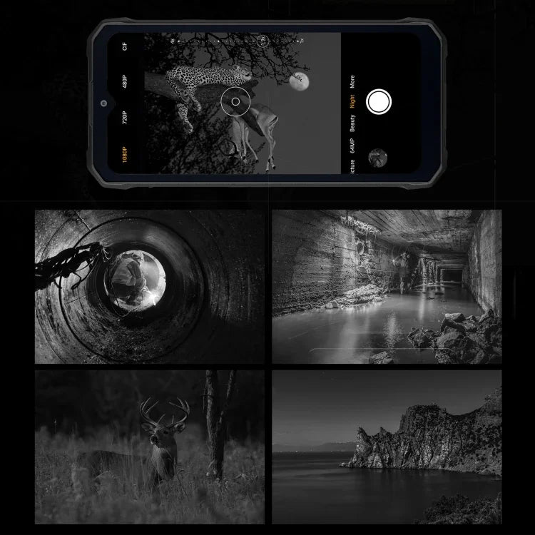 HOTWAV W11 頑丈スマホ、ナイトビジョン、20800mAh、6.6インチ Android 13 MT8788 オクタコア、ネットワーク：4G、OTG、通話録音、6GB+256GB