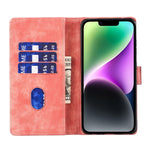 ペンハートキャットエンボスレザー電話ケース、iPhone 14 Plus用、iPhone 14用、iPhone 14 Pro用、iPhone 14 Pro Max用、iPhone 7 / 8 / SE 2022用、iPhone 13 Pro Max用、iPhone 13 Pro用、iPhone 13用