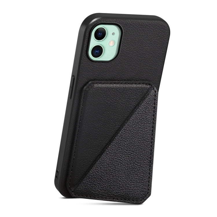 D04カーフテクスチャーデュアルカードスロットホルダーフォンケース、iPhone 11用、iPhone 11 Pro用、iPhone X / XS用、iPhone XR用、iPhone XS Max用、iPhone 7 Plus / 8 Plus用