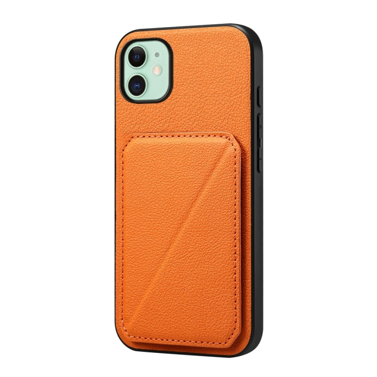 D04カーフテクスチャーデュアルカードスロットホルダーフォンケース、iPhone 11用、iPhone 11 Pro用、iPhone X / XS用、iPhone XR用、iPhone XS Max用、iPhone 7 Plus / 8 Plus用