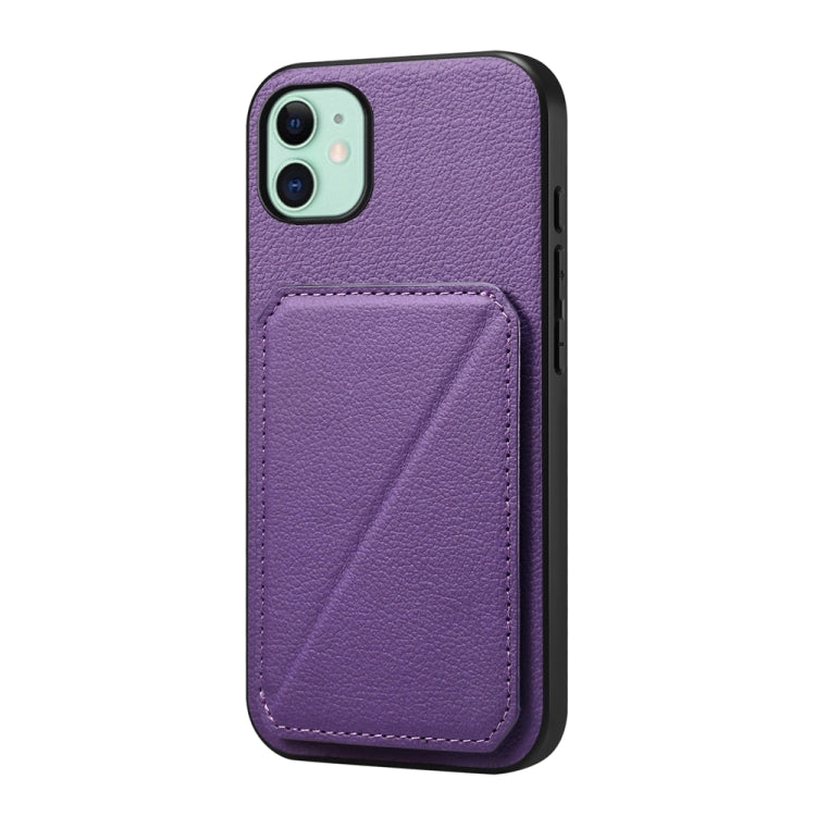 D04カーフテクスチャーデュアルカードスロットホルダーフォンケース、iPhone 11用、iPhone 11 Pro用、iPhone X / XS用、iPhone XR用、iPhone XS Max用、iPhone 7 Plus / 8 Plus用
