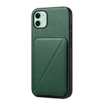 D04カーフテクスチャーデュアルカードスロットホルダーフォンケース、iPhone 11用、iPhone 11 Pro用、iPhone X / XS用、iPhone XR用、iPhone XS Max用、iPhone 7 Plus / 8 Plus用