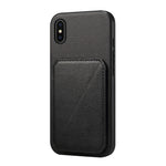 D04カーフテクスチャーデュアルカードスロットホルダーフォンケース、iPhone 11用、iPhone 11 Pro用、iPhone X / XS用、iPhone XR用、iPhone XS Max用、iPhone 7 Plus / 8 Plus用