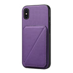 D04カーフテクスチャーデュアルカードスロットホルダーフォンケース、iPhone 11用、iPhone 11 Pro用、iPhone X / XS用、iPhone XR用、iPhone XS Max用、iPhone 7 Plus / 8 Plus用