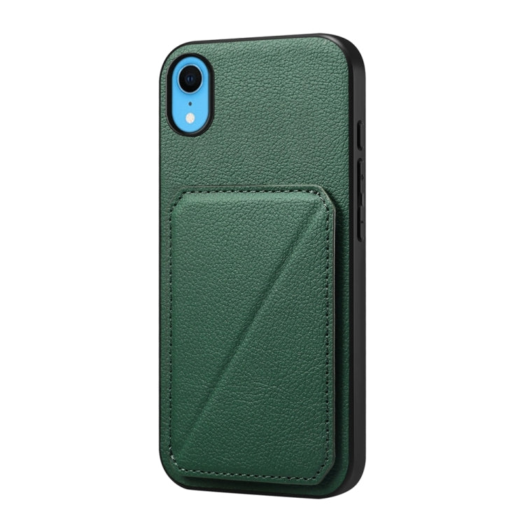 D04カーフテクスチャーデュアルカードスロットホルダーフォンケース、iPhone 11用、iPhone 11 Pro用、iPhone X / XS用、iPhone XR用、iPhone XS Max用、iPhone 7 Plus / 8 Plus用