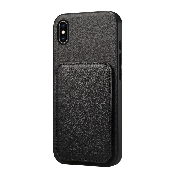 D04カーフテクスチャーデュアルカードスロットホルダーフォンケース、iPhone 11用、iPhone 11 Pro用、iPhone X / XS用、iPhone XR用、iPhone XS Max用、iPhone 7 Plus / 8 Plus用