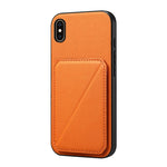 D04カーフテクスチャーデュアルカードスロットホルダーフォンケース、iPhone 11用、iPhone 11 Pro用、iPhone X / XS用、iPhone XR用、iPhone XS Max用、iPhone 7 Plus / 8 Plus用