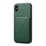 D04カーフテクスチャーデュアルカードスロットホルダーフォンケース、iPhone 11用、iPhone 11 Pro用、iPhone X / XS用、iPhone XR用、iPhone XS Max用、iPhone 7 Plus / 8 Plus用