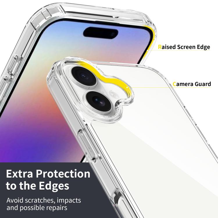 傷防止アクリルTPU電話ケース、iPhone 17e / 16e用、iPhone 17 Pro Max用、iPhone 17 Pro用、iPhone 17用、iPhone Air用、iPhone 16 Pro Max用、iPhone 16 Pro用、iPhone 16 Plus用、iPhone 16用