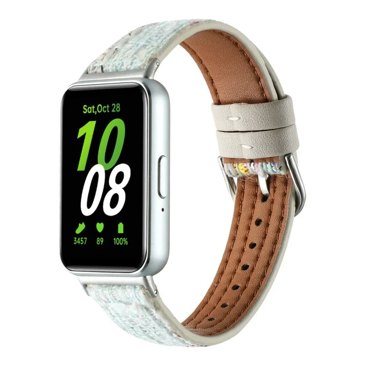 ウールレザーウォッチバンド、Samsung Galaxy Fit 3用