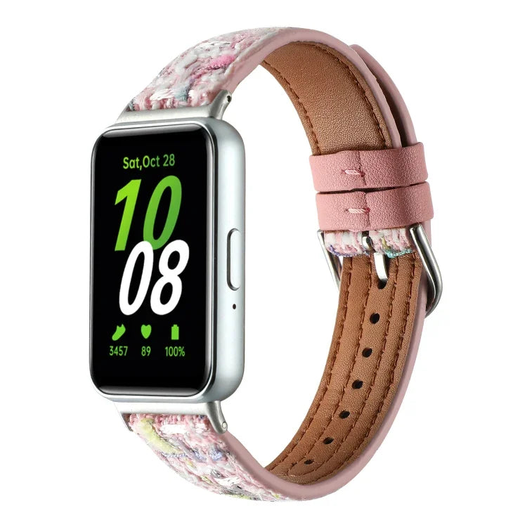 ウールレザーウォッチバンド、Samsung Galaxy Fit 3用