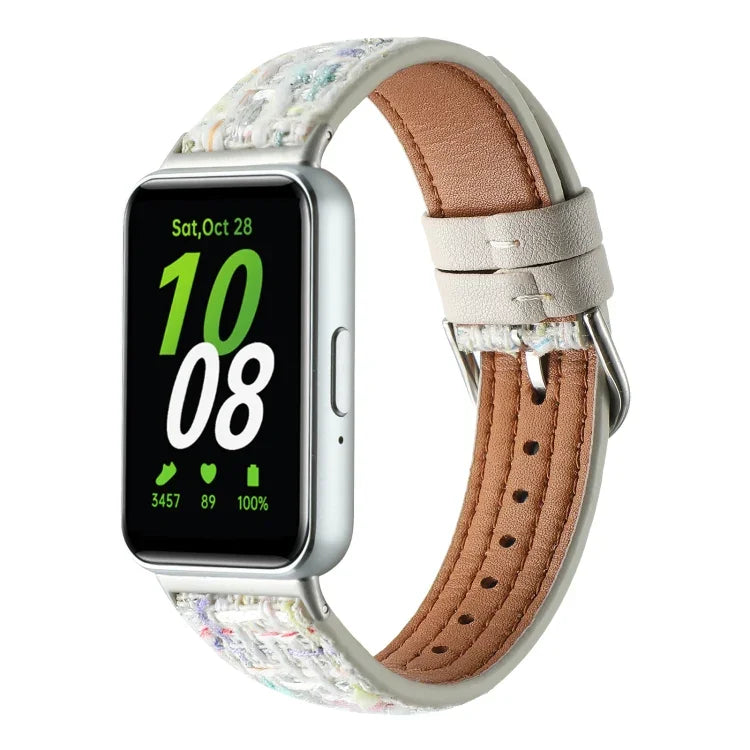 ウールレザーウォッチバンド、Samsung Galaxy Fit 3用