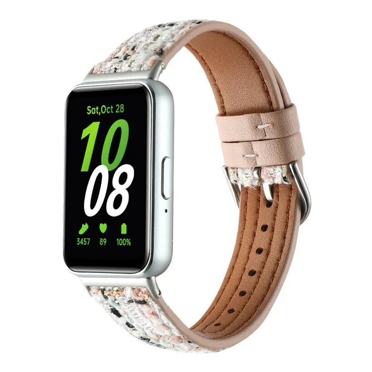 ウールレザーウォッチバンド、Samsung Galaxy Fit 3用
